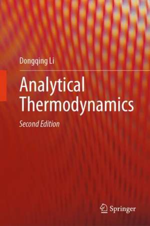 Analytical Thermodynamics de Dongqing Li