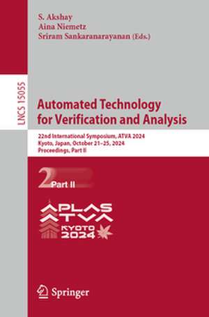 Automated Technology for Verification and Analysis de S. Akshay