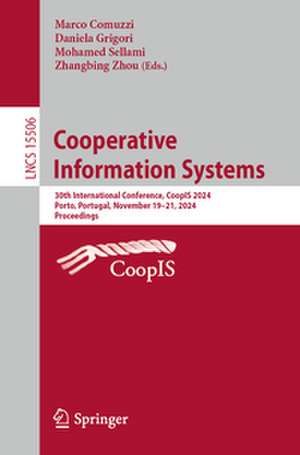 Cooperative Information Systems de Marco Comuzzi