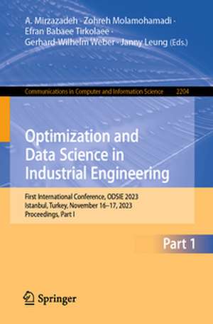 Optimization and Data Science in Industrial Engineering de A. Mirzazadeh