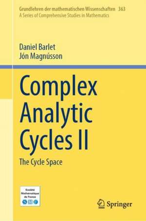 Complex Analytic Cycles II de Daniel Barlet