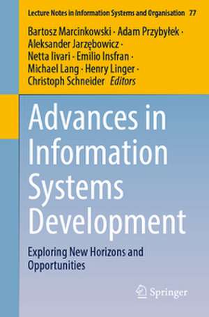 Advances in Information Systems Development de Bartosz Marcinkowski