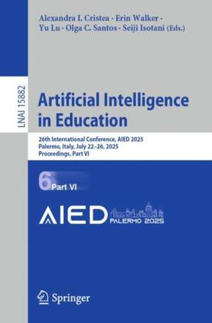 Artificial Intelligence in Education de Alexandra I. Cristea