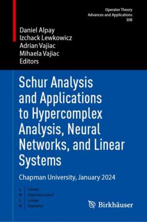Schur Analysis and Applications to Hypercomplex Analysis, Ne