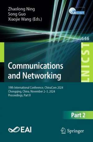 Communications and Networking de Zhaolong Ning