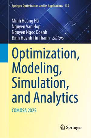Optimization, Modeling, Simulation, and Analytics de Binh Huynh Thi Thanh