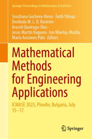 Mathematical Methods for Engineering Applications de Araceli Queiruga-Dios