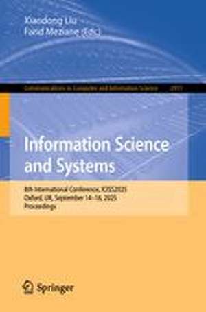 Information Science and Systems de Farid Meziane