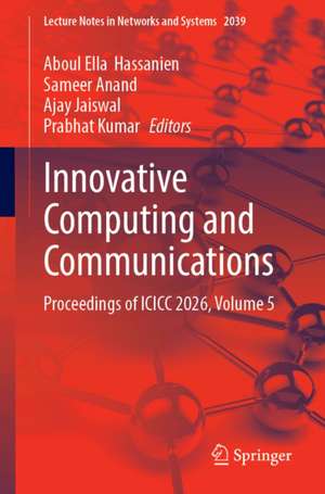 Innovative Computing and Communications de Aboul Ella Hassanien