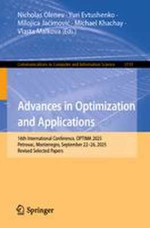 Advances in Optimization and Applications de Michael Khachay