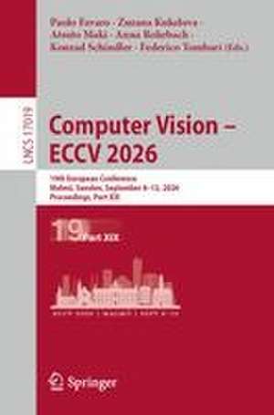Computer Vision - ECCV 2026 de Anna Rohrbach