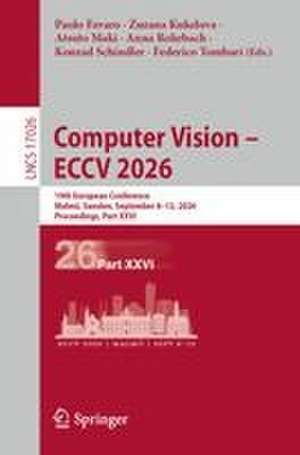 Computer Vision - ECCV 2026 de Anna Rohrbach