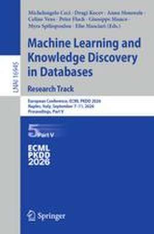 Machine Learning and Knowledge Discovery in Databases. Resea