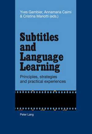 Subtitles and Language Learning de Yves Gambier