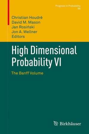 High Dimensional Probability VI: The Banff Volume de Christian Houdré