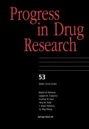 Progress in Drug Research de J. Szmuskovicz