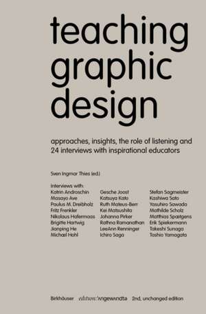 Teaching Graphic Design de Sven Ingmar Thies