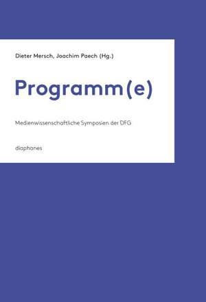 Programm(e) de Dieter Mersch