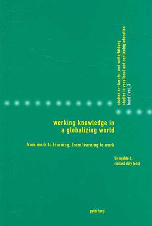 Working Knowledge in a Globalizing World: From Work to Learning, from Learning to Work de MJELDE L/ DALY R