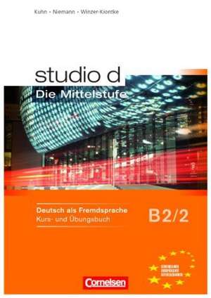 studio d 2 - Mittelstufe. Kurs- und Übungsbuch de Christina Kuhn