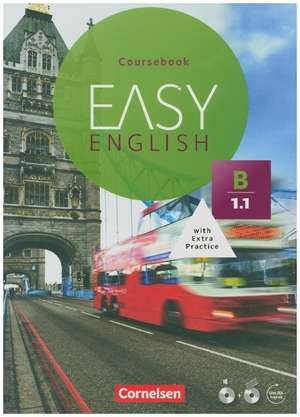 Easy English B1: Band 01. Kursbuch mit Audio-CD und Video-DVD de Annie Cornford