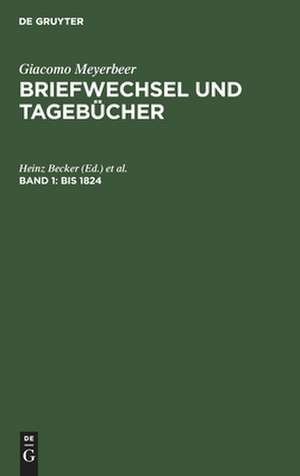 Bis 1824 de Heinz Becker