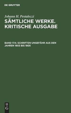 Schriften ungefähr aus den Jahren 1803 bis 1805 de Emanuel Dejung