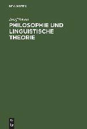 Philosophie und linguistische Theorie de Josef Simon