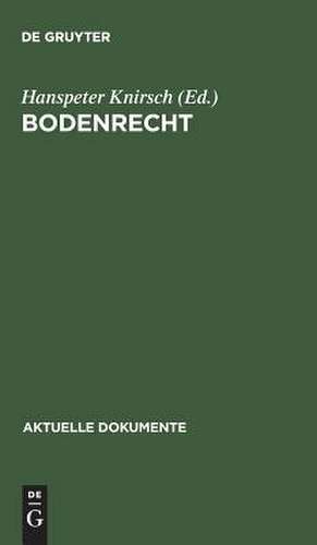 Bodenrecht de Hanspeter Knirsch