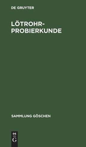 Lötrohrprobierkunde: Mineraldiagnose mit Lötrohr und Tüpfelreaktion de Martin Henglein