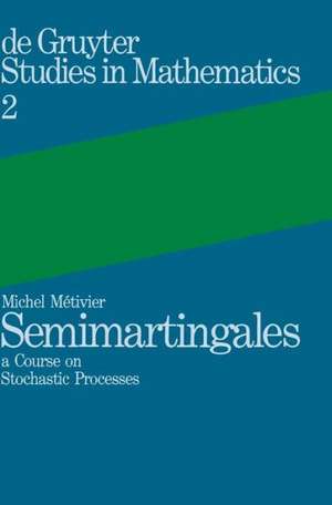 Semimartingales: A Course on Stochastic Processes de Michel Métivier