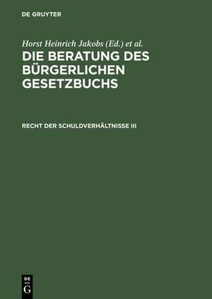 Recht der Schuldverhältnisse III: §§ 652 bis 853 de Horst Heinrich Jakobs