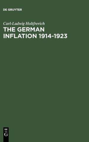 The German Inflation 1914-1923: Causes and Effects in International Perspective de Carl-Ludwig Holtfrerich