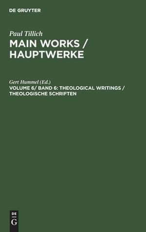 Theological Writings / Theologische Schriften de Gert Hummel