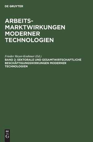 SEKTORALE U.GESAMTWIRT.BE- SCHAEFTIG.WIRK.AMT 2 de Frieder Meyer-Krahmer