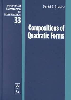 Compositions of Quadratic Forms de Daniel B. Shapiro