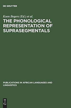 The Phonological Representation of Suprasegmentals: Studies on African Languages Offered to John M. Stewart on his 60th Birthday de Koen Bogers