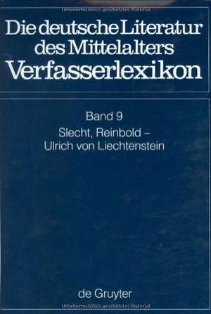 Slecht, Reinbold - Ulrich von Liechtenstein de Burghart Wachinger