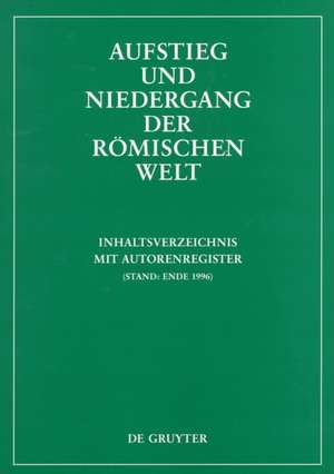 Inhaltsverzeichnis mit Autorenregister: (Stand: Ende 1996) de Stephan Schwerdtfeger