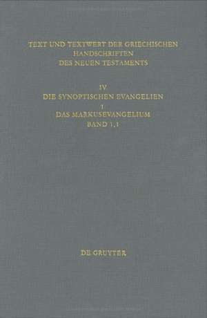 Das Markusevangelium: Handschriftenliste und vergleichende Beschreibung de Kurt Aland