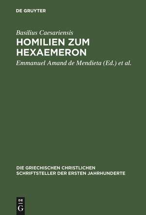 Homilien zum Hexaemeron de Basilius Caesariensis