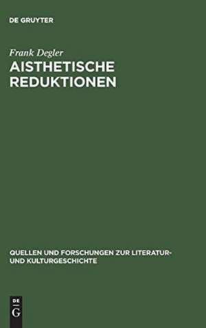 Aisthetische Reduktionen: Analysen zu Patrick Süskinds 'Der Kontrabaß', 'Das Parfum' und 'Rossini' de Frank Degler