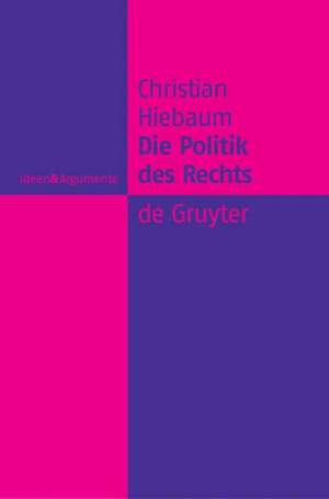 Die Politik des Rechts: Eine Analyse juristischer Rationalität de Christian Hiebaum