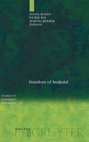 Freedom of Analysis? de Sylvia Blaho