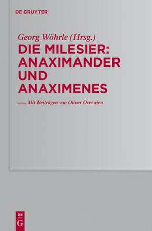 Anaximander und Anaximenes de Oliver Overwien