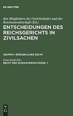 Recht der Schuldverhältnisse, 1 de Ernst Knoll