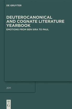 Emotions from Ben Sira to Paul de Renate Egger-Wenzel