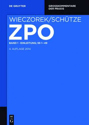 Einleitung; §§ 1-23 de Hanns Prütting