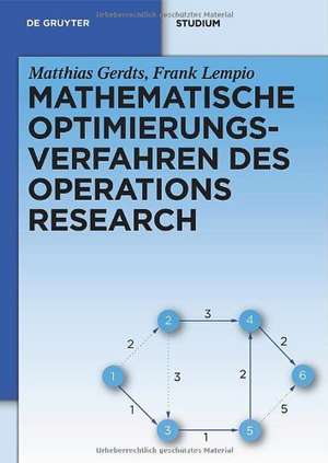 Mathematische Optimierungsverfahren des Operations Research de Matthias Gerdts