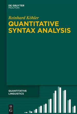 Quantitative Syntax Analysis de Reinhard Köhler